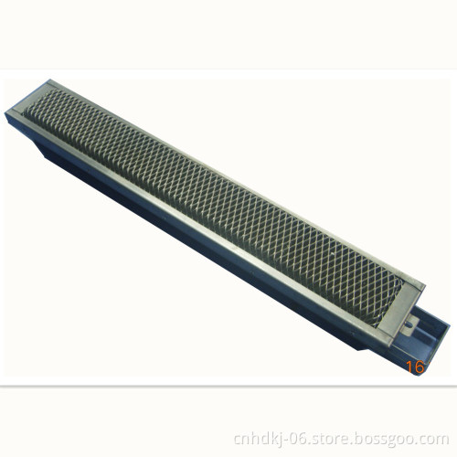 Natural gas infrared burner for kebab doner machine and grill